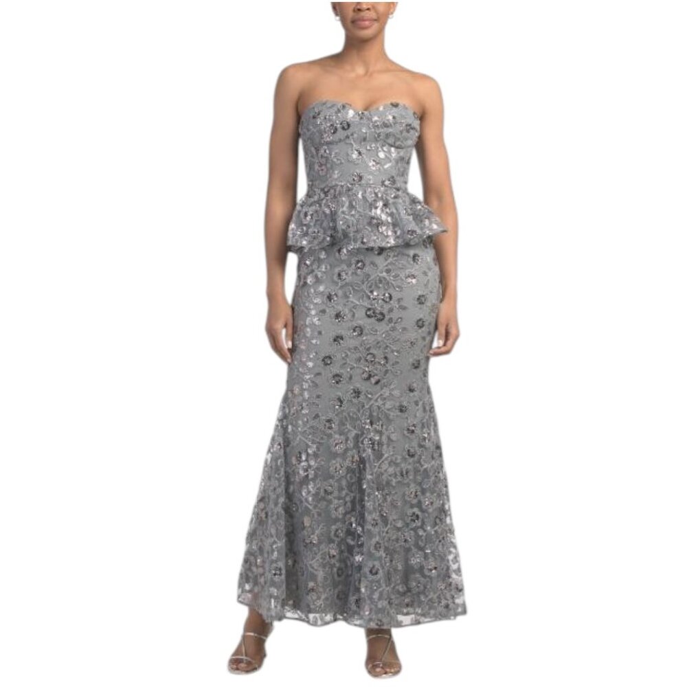 DRESS THE POPULATION Scarlett Gown - Picture 1 of 5